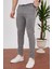 Bayaygun 4013 Slim Fit Ince Çizgili Pantolon_gri 1