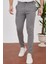 Bay Aygün Bayaygun 4013 Slim Fit Ince Çizgili Pantolon_gri 2