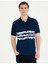 Erkek Lacivert Slim Fit Polo Yaka Tişört 50263931-VR033 1