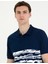 Erkek Lacivert Slim Fit Polo Yaka Tişört 50263931-VR033 2