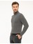 Erkek Gri Melanj Slim Fit Triko Kazak 50193385-VR086 3