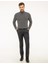 Erkek Gri Melanj Slim Fit Triko Kazak 50193385-VR086 5