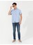 Erkek Açık Mavi Regular Fit Kısa Kollu Gömlek 50267433-VR003 4