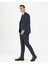 Erkek Lacivert Ekstra Slim Fit Çizgili Takım Elbise 50276879-VR033 3