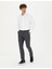 Erkek Beyaz Slim Fit Uzun Kollu Gömlek 50275692-VR013 4