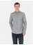 Erkek Petrol Slim Fit Uzun Kollu Gömlek 50274069-VR102 3