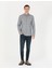 Erkek Petrol Slim Fit Uzun Kollu Gömlek 50274069-VR102 4