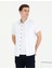 Erkek Açık Lacivert Slim Fit Kısa Kollu Gömlek 50269453-VR059 3