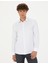 Erkek Beyaz Slim Fit Uzun Kollu Gömlek 50278184-VR013 3