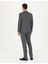 Erkek Füme Ekose Ekstra Slim Fit Yün Karışımlı Takım Elbise 50272766-VR058 5