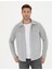 Erkek Gri Melanj Regular Fit Örme Gömlek 50280182-VR086 3