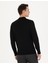 Erkek Siyah Regular Fit Bato Yaka Yün Karışımlı Basic Triko Kazak 50270049-VR046 5