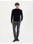 Erkek Lacivert Slim Fit Yarım Balıkçı Yaka Triko Kazak 50278111-VR033 4