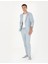Erkek Açık Mavi Ekstra Slim Fit Keten Karışımlı Takım Elbise 50267644-VR003 1