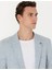 Erkek Açık Mavi Ekstra Slim Fit Keten Karışımlı Takım Elbise 50267644-VR003 2