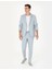 Erkek Açık Mavi Ekstra Slim Fit Keten Karışımlı Takım Elbise 50267644-VR003 3