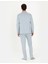 Erkek Açık Mavi Ekstra Slim Fit Keten Karışımlı Takım Elbise 50267644-VR003 5