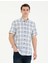 Erkek Lacivert Regular Fit Kısa Kollu Gömlek 50265120-VR033 3