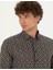 Erkek Siyah Slim Fit Uzun Kollu Gömlek 50277745-VR046 2