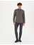 Erkek Siyah Slim Fit Uzun Kollu Gömlek 50277745-VR046 4