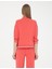 Kadın Nar Çiçeği Oversize Sweatshirt 50282632-VR239 5