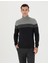 Erkek Antrasit Melanj Slim Fit Balıkçı Yaka Triko Kazak 50279430-VR081 1