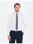 Erkek Beyaz Slim Fit Uzun Kollu Klasik Gömlek 50268201-VR013 3