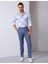 Erkek Mavi Slim Fit Uzun Kollu Gömlek 50200514-VR036 2