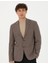 Erkek Kahverengi Slim Fit Ceket 50276546-VR029 3