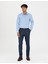 Erkek Koyu Mavi Slim Fit Uzun Kollu Gömlek 50277784-VR032 4