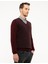 Pierre Cardin Erkek Bordo Slim Fit V Yaka Triko Kazak 50210748-VR014 3