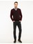 Pierre Cardin Erkek Bordo Slim Fit V Yaka Triko Kazak 50210748-VR014 5