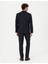 Erkek %100 Yün Lacivert Slim Fit Takım Elbise 50274246-VR033 5