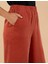 Kadın Kiremit Kupro Kumaş Loose Fit Pantolon 50273100-VR031 5