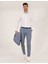 Erkek Beyaz Slim Fit Uzun Kollu Gömlek 50269448-VR013 4