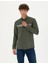 Erkek Haki Slim Fit Uzun Kollu Gömlek 50274061-VR027 1