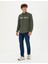 Erkek Haki Slim Fit Uzun Kollu Gömlek 50274061-VR027 4