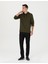 Erkek Haki Regular Fit Kapüşonlu Sweatshirt 50273895-VR027 4