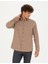 Erkek Kahverengi Regular Fit Uzun Kollu Gömlek 50274597-VR029 1