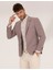Erkek Gül Kurusu Keten Karışımlı Blazer Ceket 50264619-VR026 1