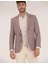 Erkek Gül Kurusu Keten Karışımlı Blazer Ceket 50264619-VR026 2
