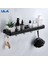 A62517-1 Stili Ula Siyah Banyo Rafı cm Mutfak Duvar Rafı Metal Duş Tutucu Depolama Rafı Havlu Çubuğu Bornoz Kancaları Banyo Aksesuarları (Yurt Dışından) 3