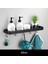 5 Kanca Stiliyle 40CM Banyo Rafı Banyo Duş Rafı Alüminyum Siyah Banyo Köşe Rafı Duvara Monte Siyah Alüminyum Mutfak Depolama Tutucusu (Yurt Dışından) 1