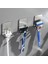 A Gümüş 3 Pcs Tarzı Yazın Tıraş Makinesi Depolama Raf Raf Paslanmaz Çelik Jilet Tutucu Duvar Banyo Saç Kurutma Makinesi Tıraş Bıçağı Standı Organizatör Askı Kancaları (Yurt Dışından) 5