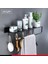 BS001-50CM Stili Siyah Banyo Rafları cm Uzunluk Mutfak Duvar Raf Duş Sepeti Depolama Rafı Havlu Bar Robe Kanca Banyo Aksesuarları (Yurt Dışından) 2