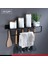 BS001-50CM Stili Siyah Banyo Rafları cm Uzunluk Mutfak Duvar Raf Duş Sepeti Depolama Rafı Havlu Bar Robe Kanca Banyo Aksesuarları (Yurt Dışından) 3