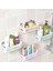 Yeşil Tarzı Banyo Rafı Banyo Yapışkanlı Depolama Rafı Mutfak Ev Dekorasyon Köşe Duş Rafı Raf Depolama Raf Aksesuarları 4 Renk (Yurt Dışından) 4