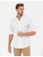 Erkek Beyaz Slim Fit Uzun Kollu Gömlek 50268183-VR013 4