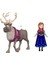 Disney Frozen Anna Küçük Bebek ve Sven Ren Geyiği Figürü - HLX03 4