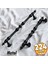 Şehzade Kulp Mobilya Mutfak Dolabı Çekmece Dolap Kulpları Kapak Kulpu Kulbu Siyah 224 mm Metal 1